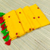 Premium Mul cotton saree with small flower embroidery
