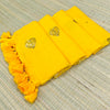 Premium Mul cotton saree with leaf sequence embroidery