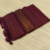 Mul cotton zari check saree