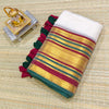 Premium mul cotton saree with zari border
