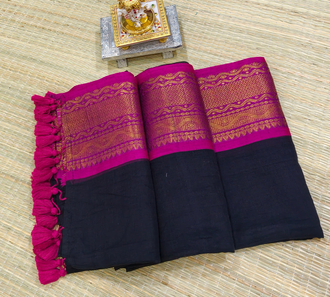 Premium Mul cotton saree with kanchi border PMK25