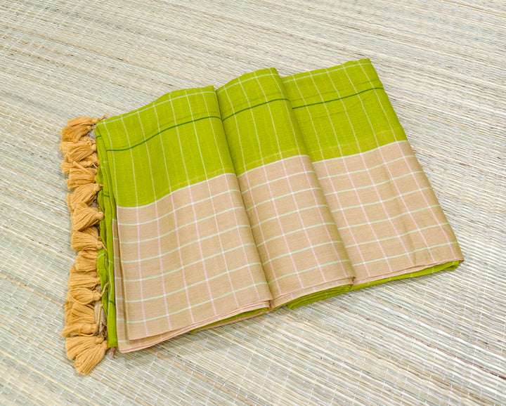 Premium mul check saree