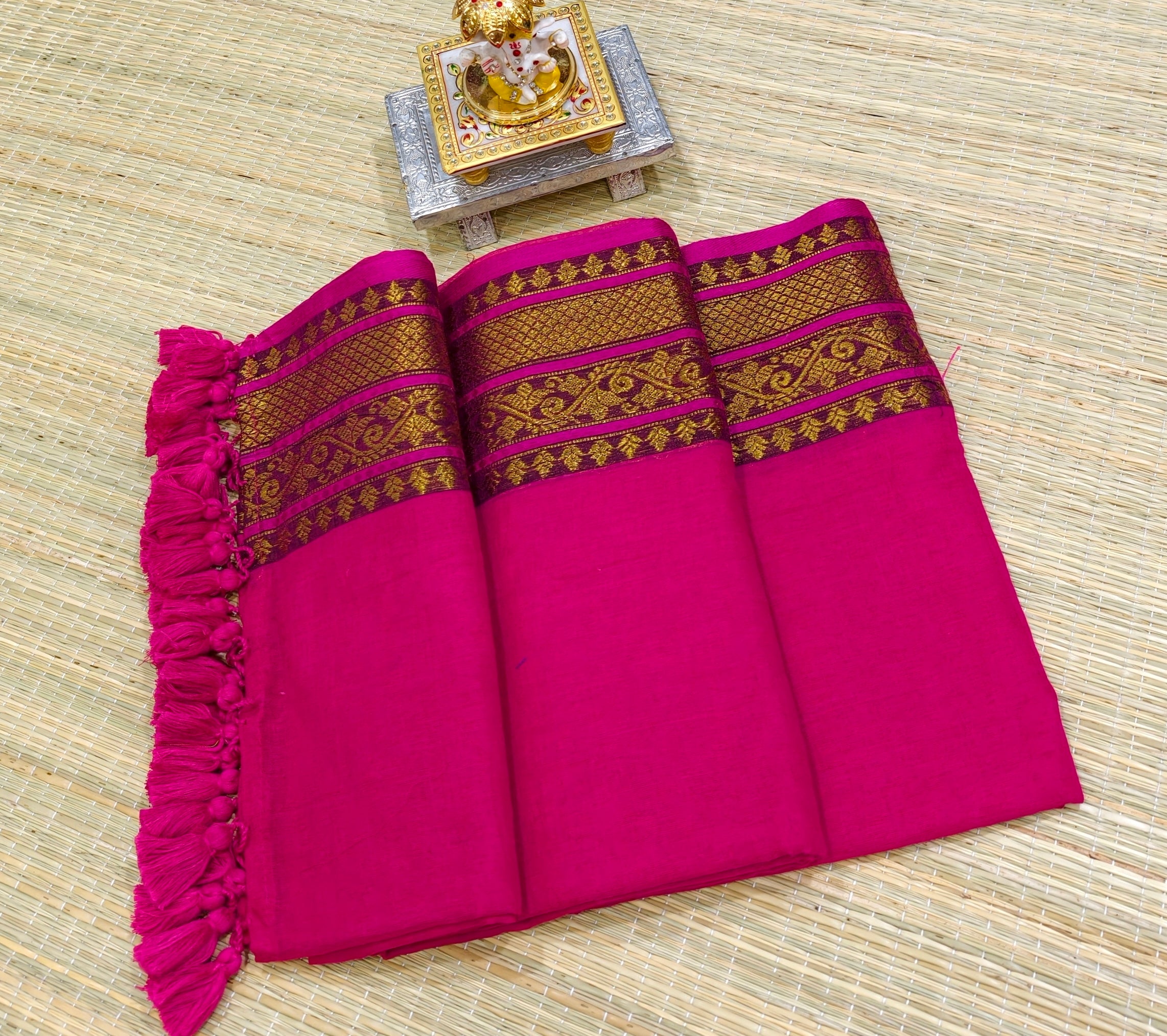 Premium Mul cotton saree with kanchi border PMK35