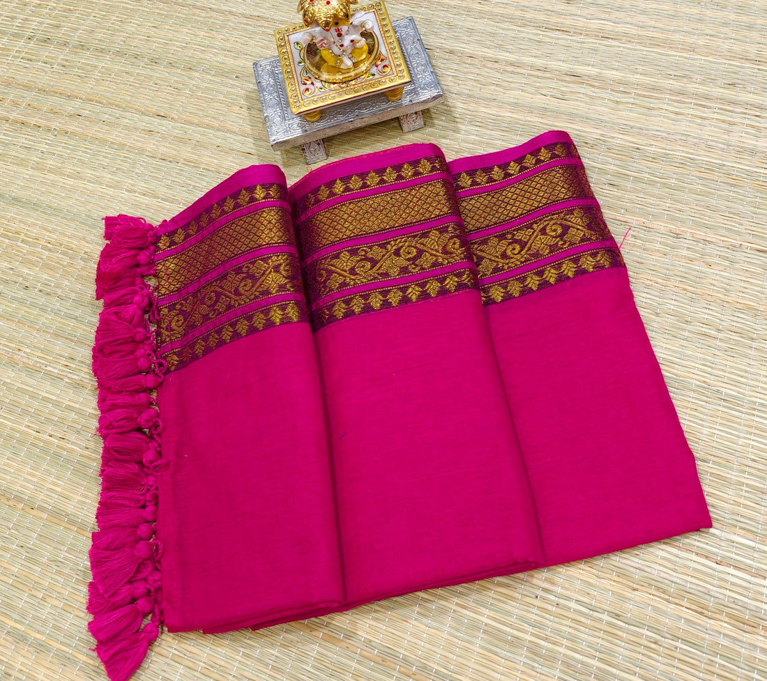 Premium Mul cotton saree with kanchi border PMK35