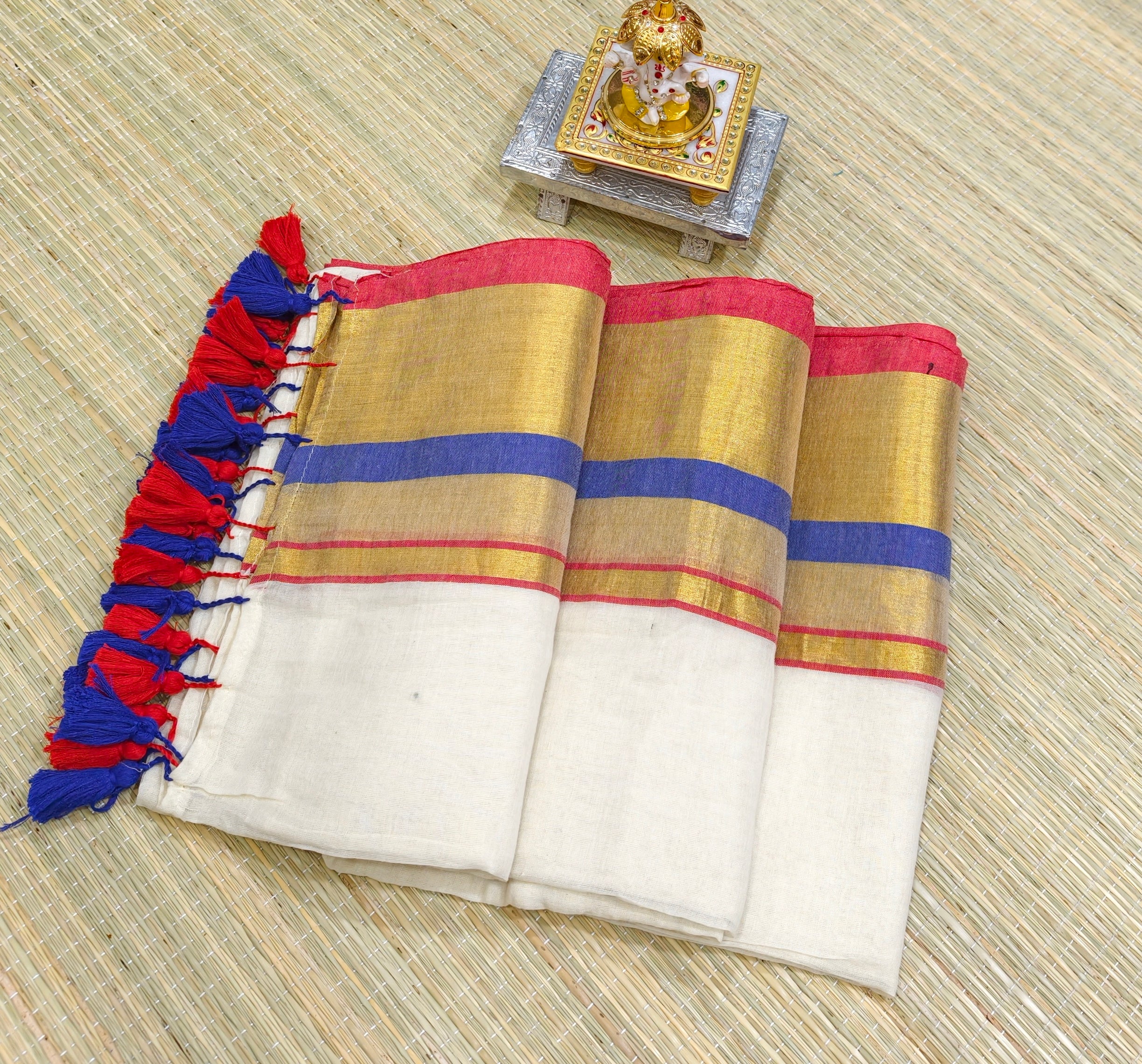 Premium mul cotton saree