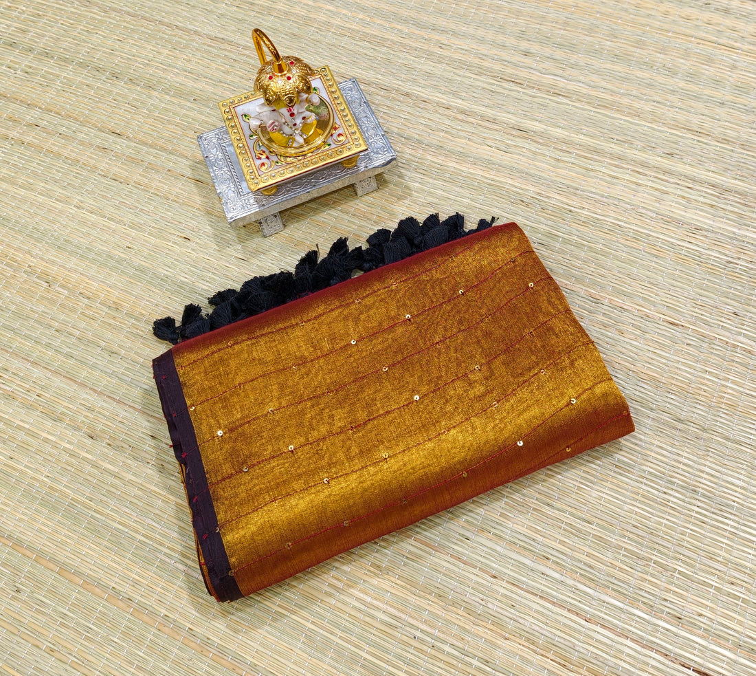 Premium raga tissue with sequence embroidery PMK