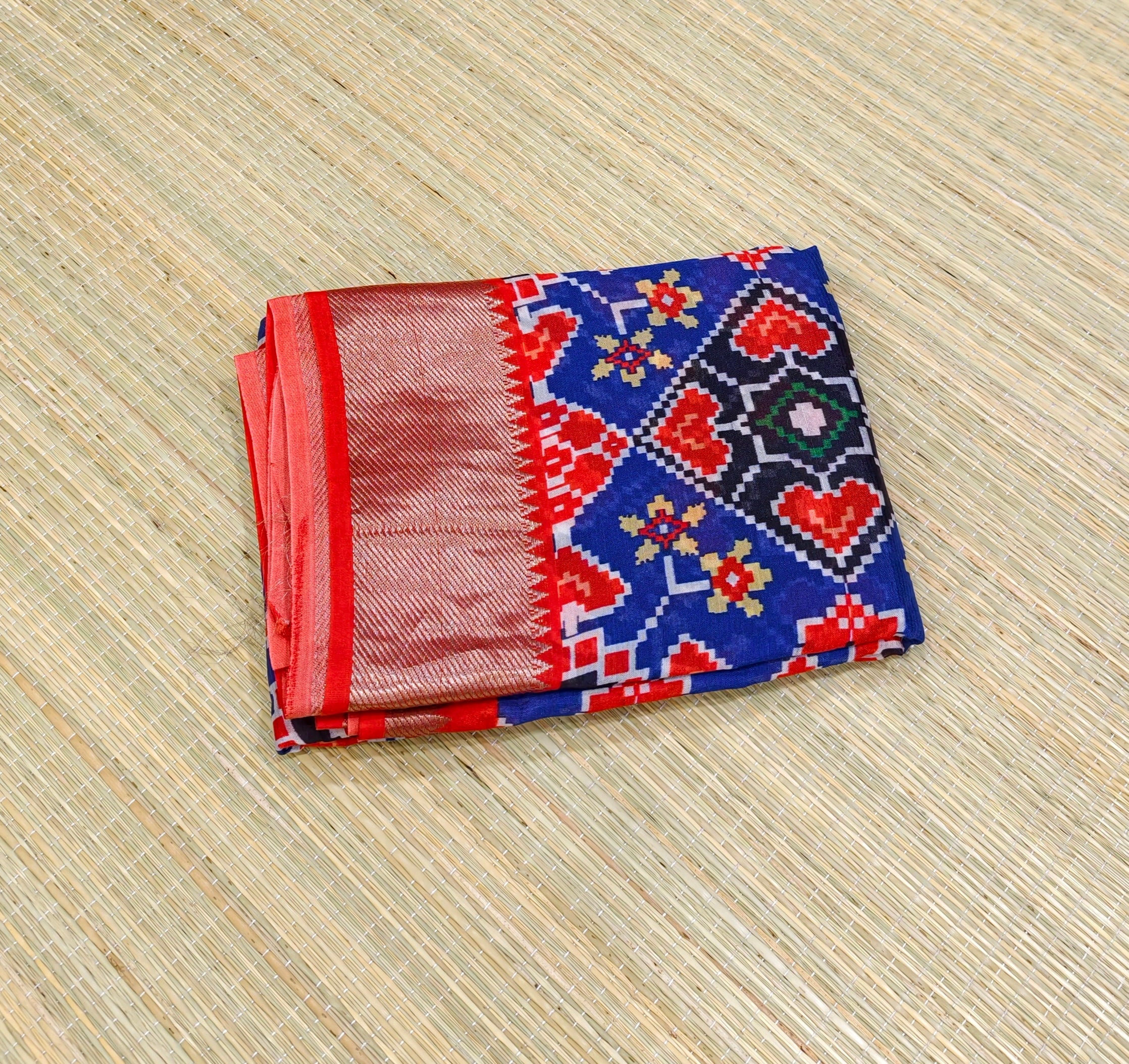 Pure Mangalagiri silk digital print sarees