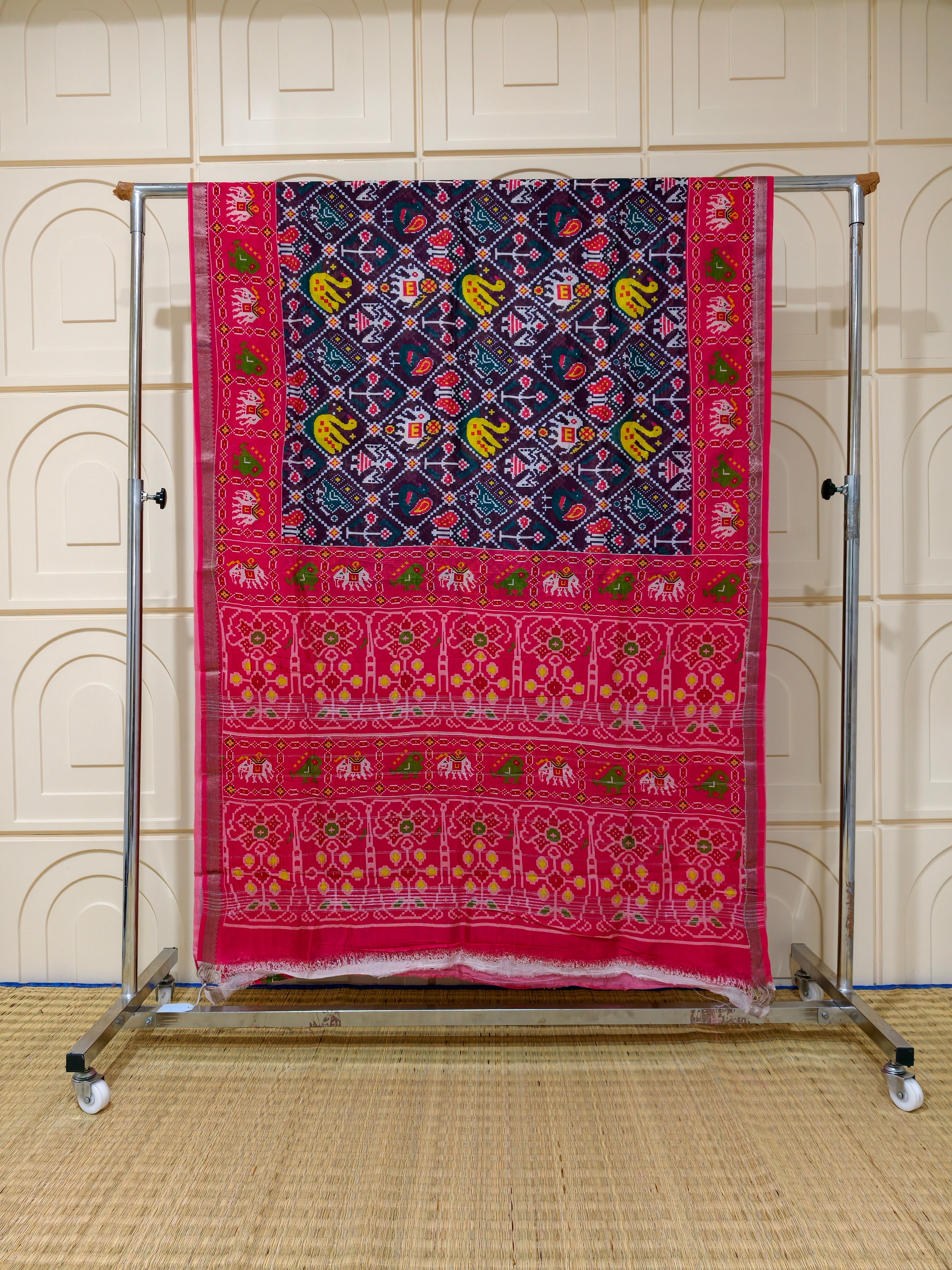 Pure Mangalagiri silk digital print sarees