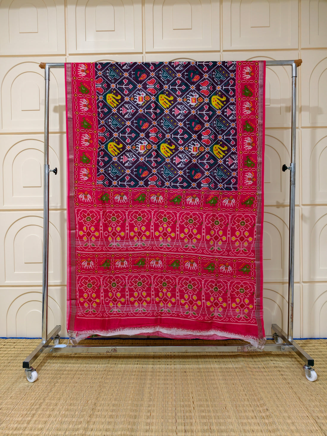 Pure Mangalagiri silk digital print sarees