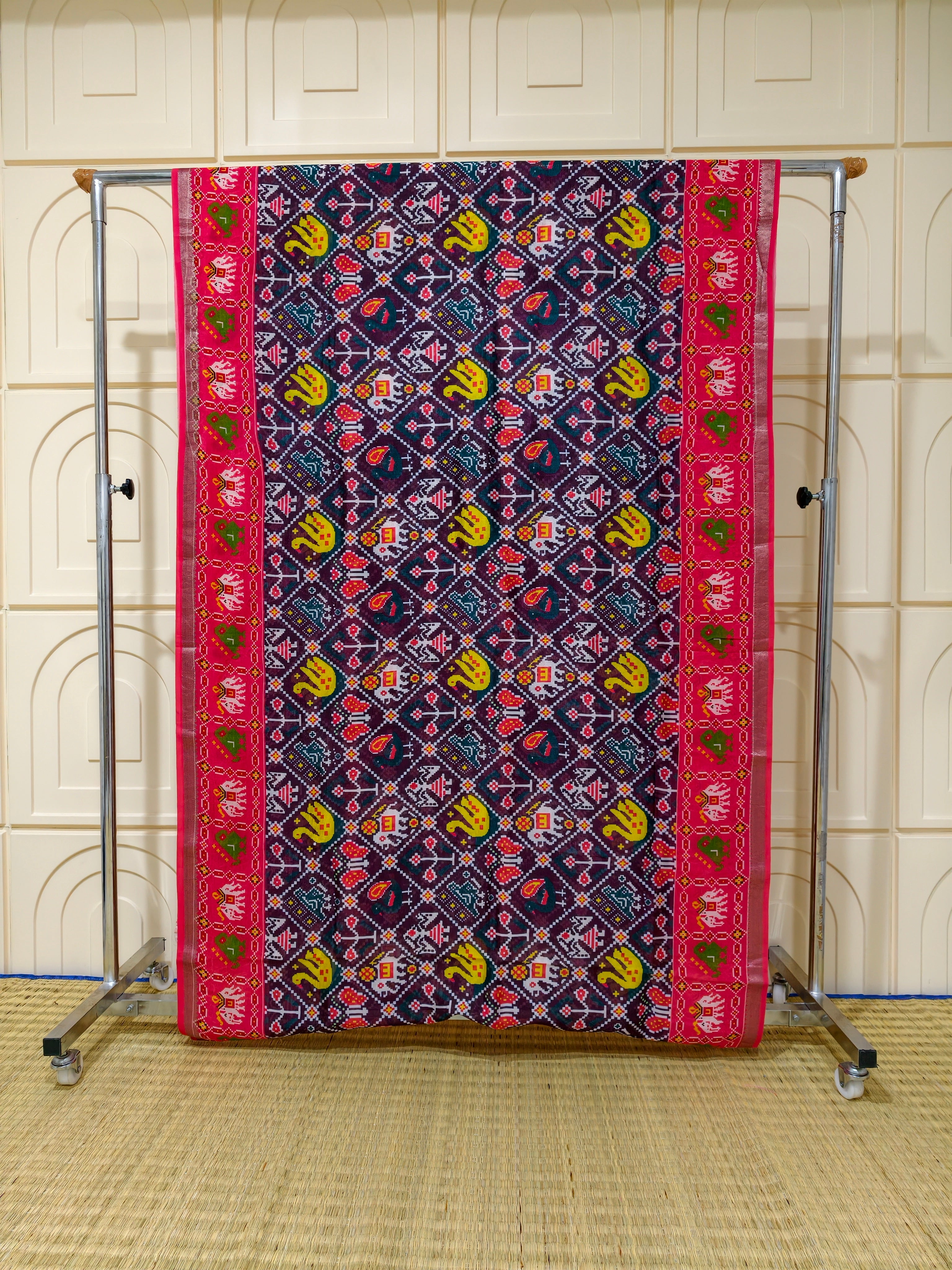 Pure Mangalagiri silk digital print sarees